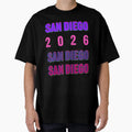 San Diego 2026 Layered Typography T-Shirt - Casual Everyday Wear Men Women - T-Shirt, Sweatshirt, Hoodie