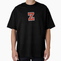 Letter Z Initial Z Varsity Red T-Shirt - Trendy Graphic for Adults - T-Shirt, Sweatshirt, Hoodie