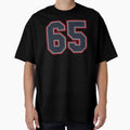65 Navy Grey Red Sports Number Sixty T-Shirt - Custom Art Print Men Women - T-Shirt, Sweatshirt, Hoodie