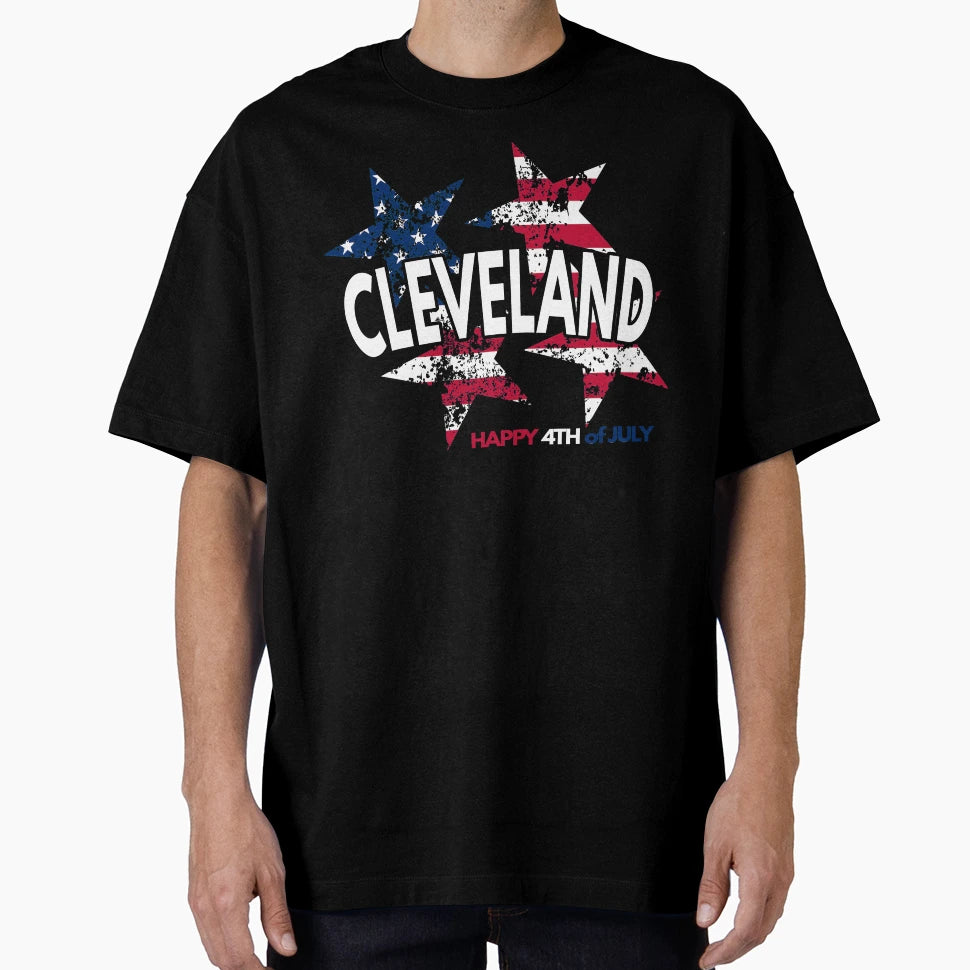 Cleveland Fourth July T-Shirt - Minimalist Print for Adults - T-Shirt, Sweatshirt, Hoodie