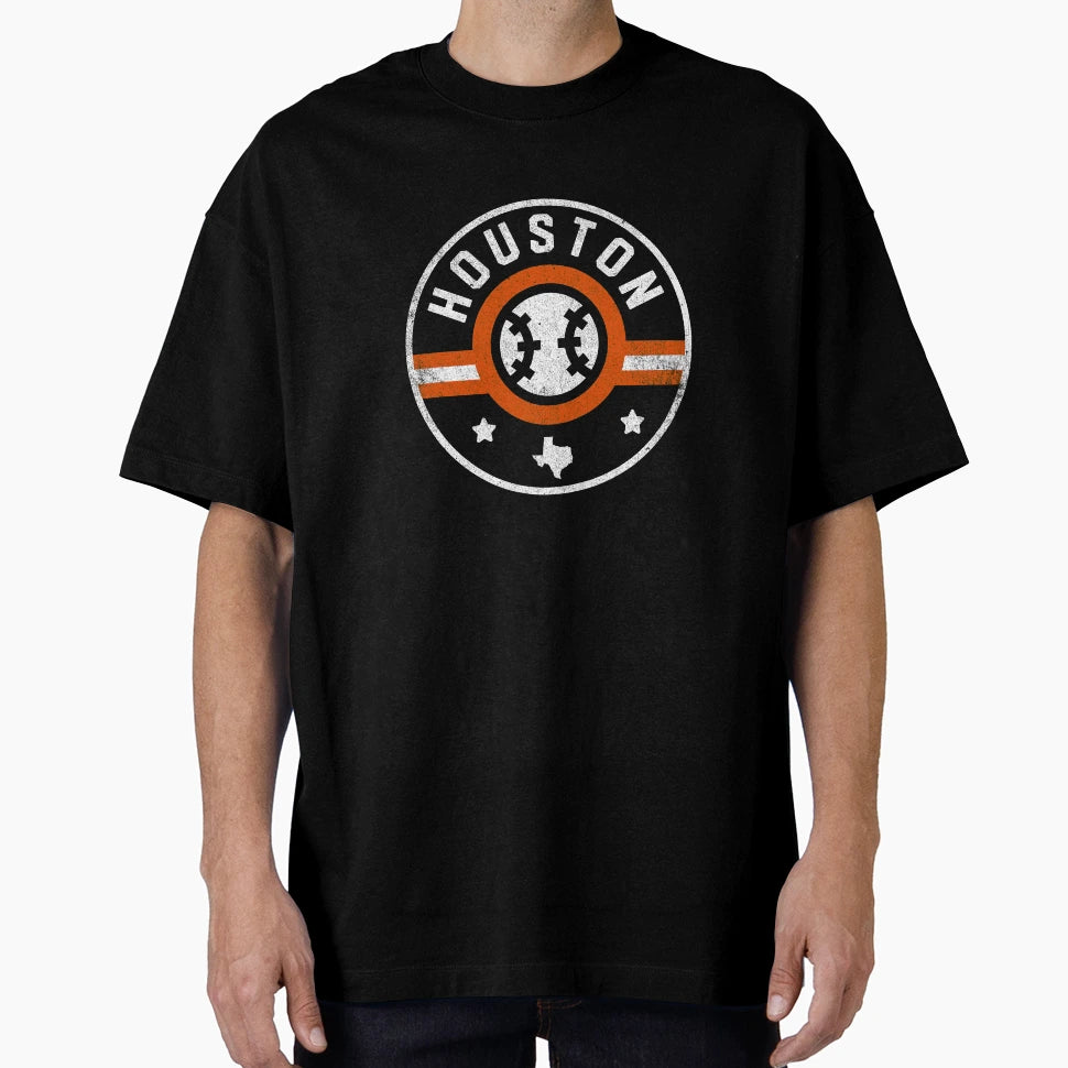 Houston Baseball Stars And Stripes T-Shirt - Minimalist Print for Adults - T-Shirt, Sweatshirt, Hoodie