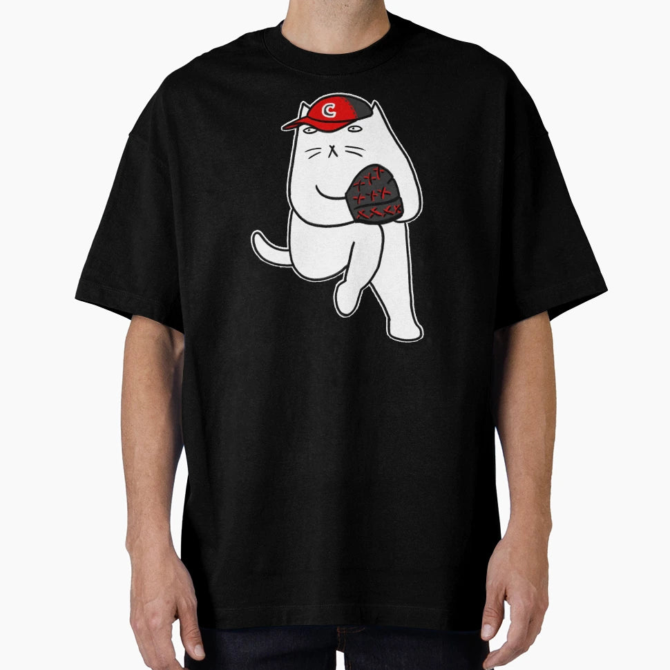 Baseball Cat T-Shirt - Novelty Apparel Unisex - T-Shirt, Sweatshirt, Hoodie