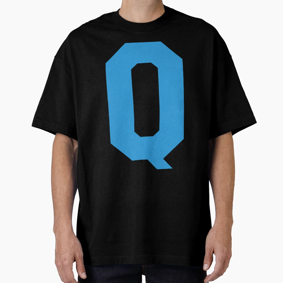 Alphabet Blue Q Sports Letter Q T-Shirt - Casual Everyday Wear Men Women - T-Shirt, Sweatshirt, Hoodie