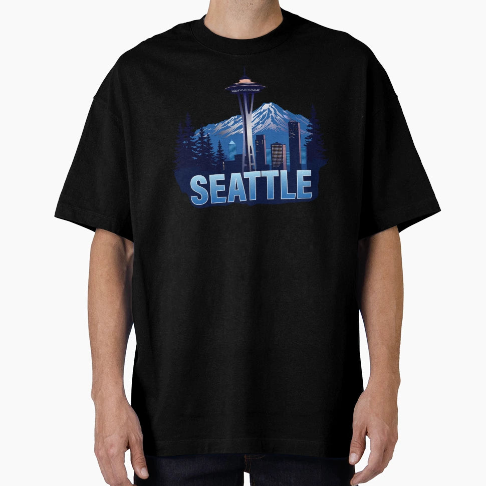 Seattle Washington United States America T-Shirt - Novelty Apparel Unisex - T-Shirt, Sweatshirt, Hoodie