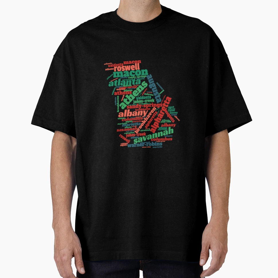 Georgia Cities T-Shirt - Streetwear Style Men Women - T-Shirt, Sweatshirt, Hoodie