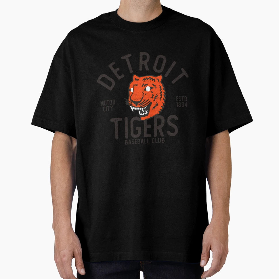 Detroit Tigers Motor City Baseball T-Shirt - Minimalist Print Men Women - T-Shirt, Sweatshirt, Hoodie