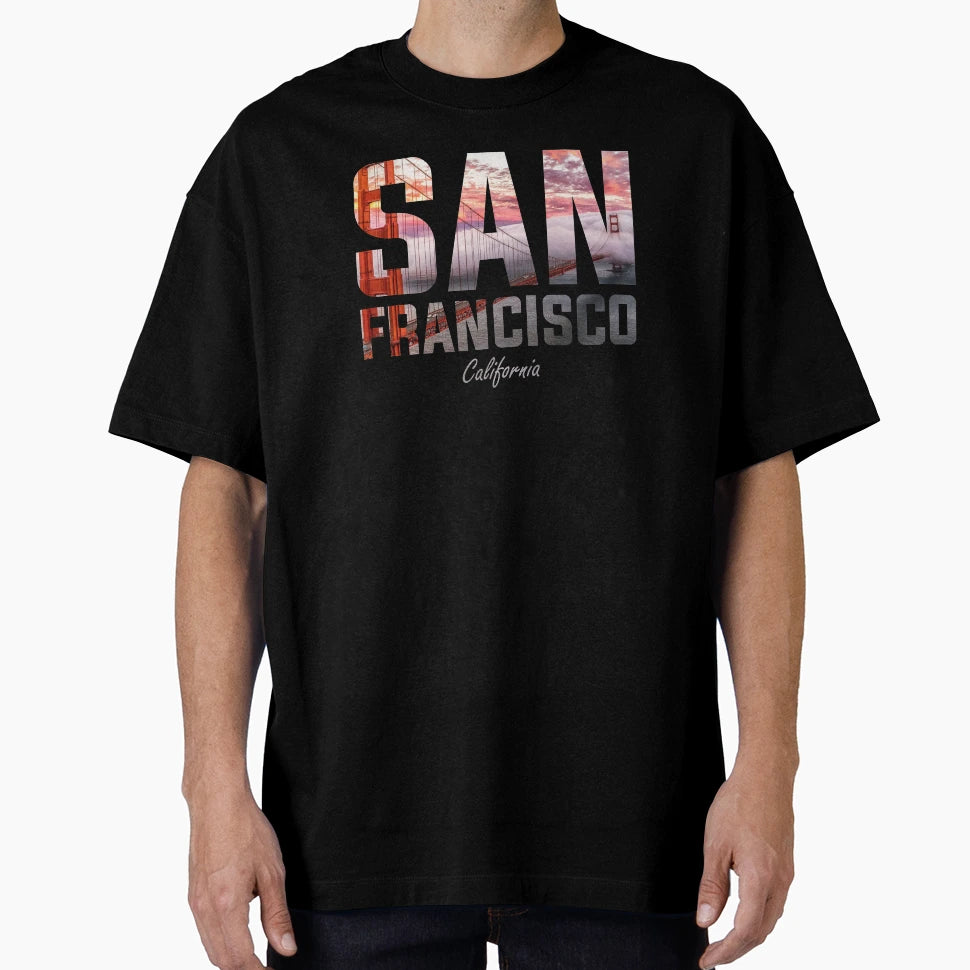 San Francisco Bay Golden Gate T-Shirt - Fun Novelty Design for Adults - T-Shirt, Sweatshirt, Hoodie