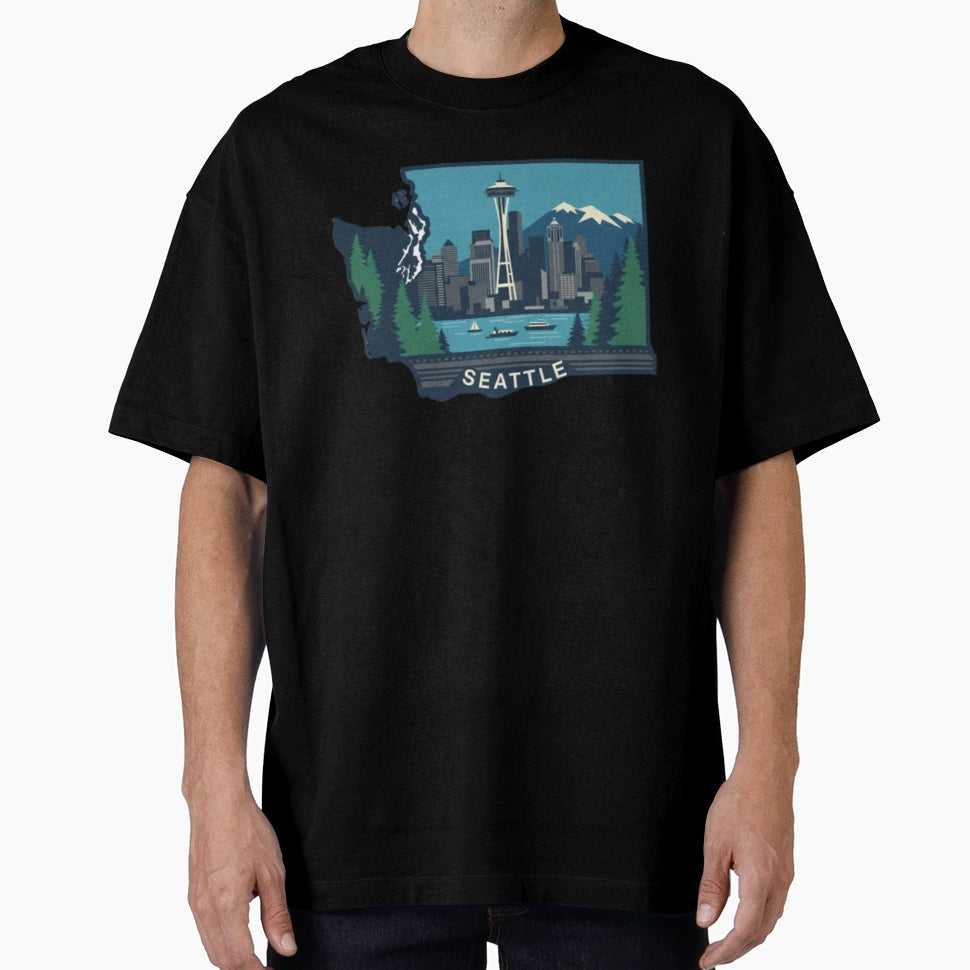 Seattle T-Shirt - Unique Graphic Unisex - T-Shirt, Sweatshirt, Hoodie