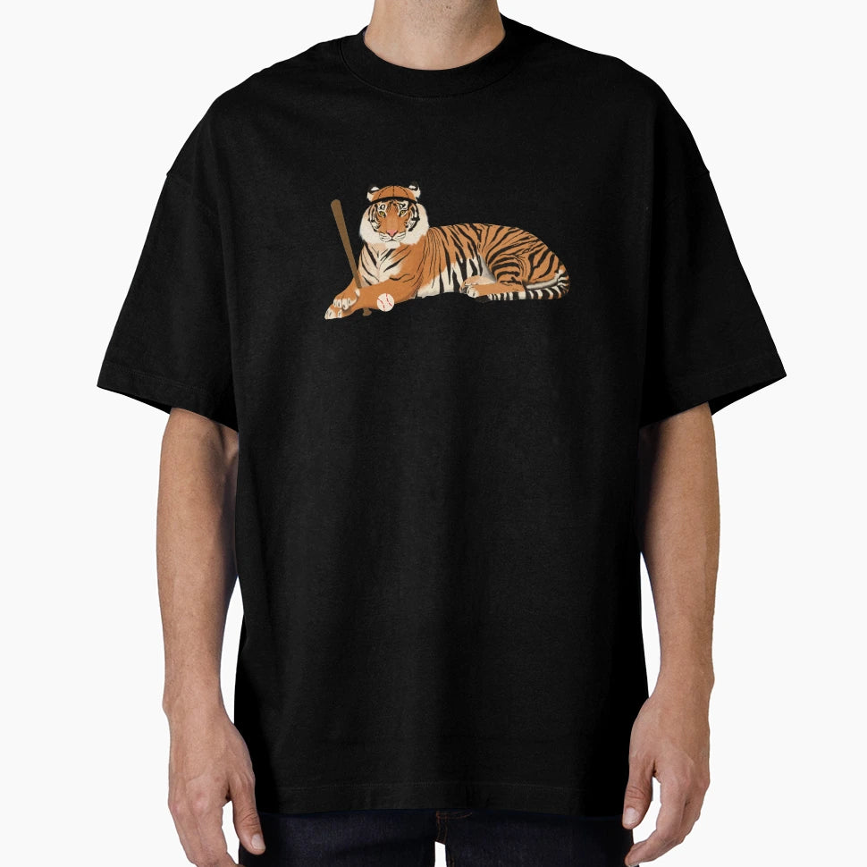 Baseball Tiger T-Shirt - Minimalist Print Unisex - T-Shirt, Sweatshirt, Hoodie