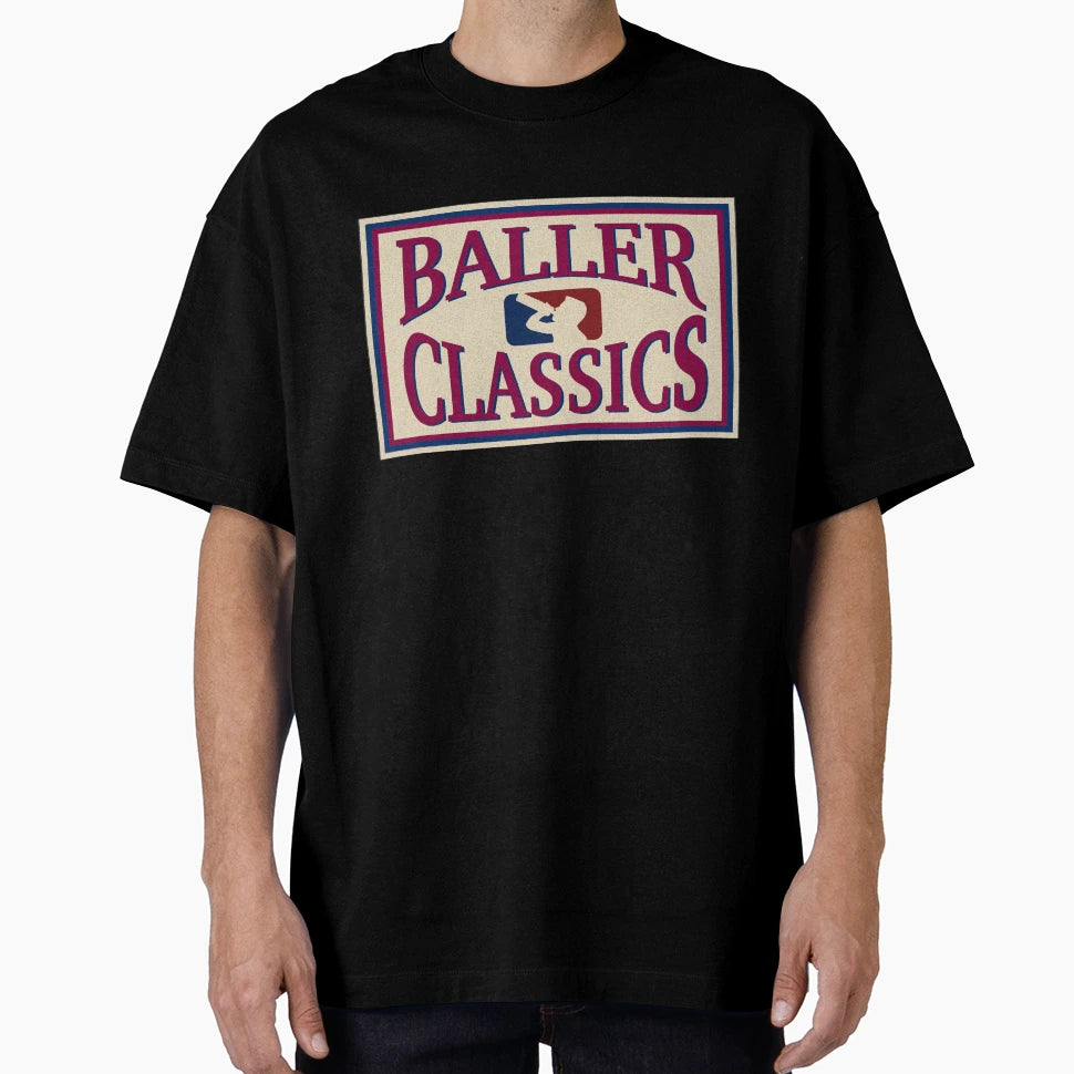 Hardwood Baller Classics Patch T-Shirt - Casual Everyday Wear Unisex - T-Shirt, Sweatshirt, Hoodie