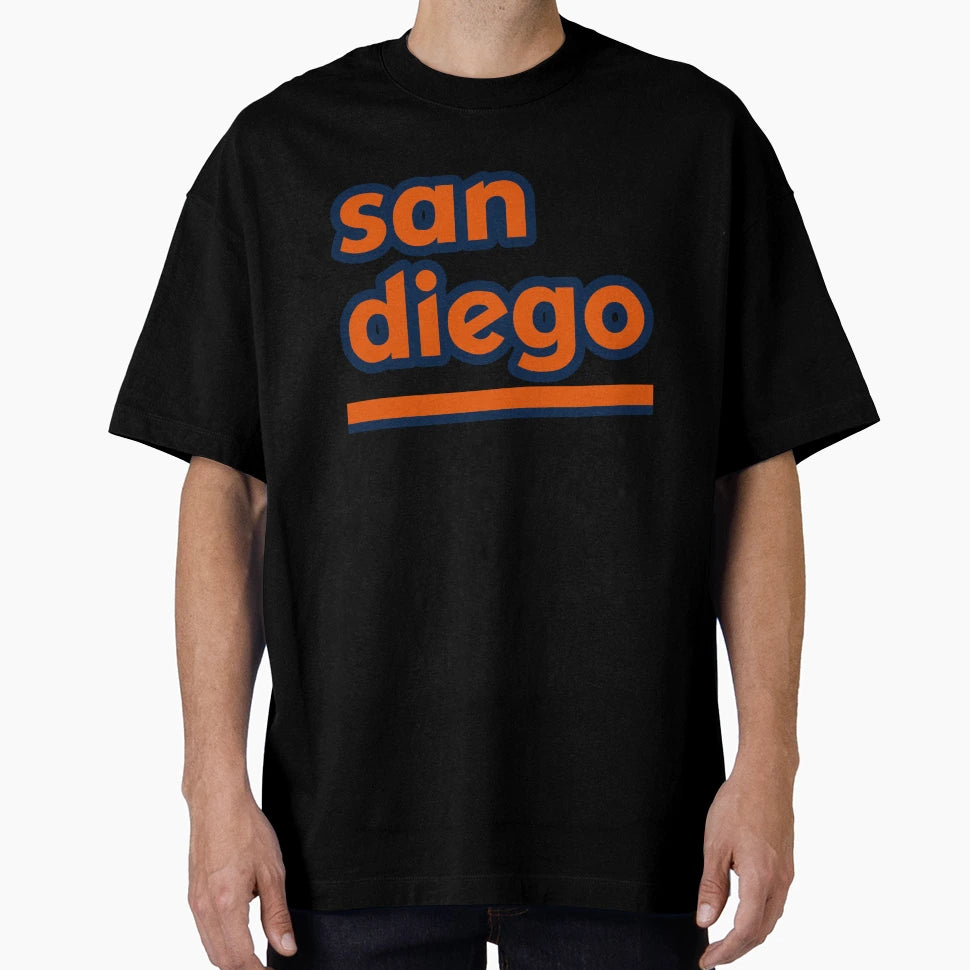 San Diego Orange And Blue T-Shirt - Aesthetic Graphic Men Women - T-Shirt, Sweatshirt, Hoodie