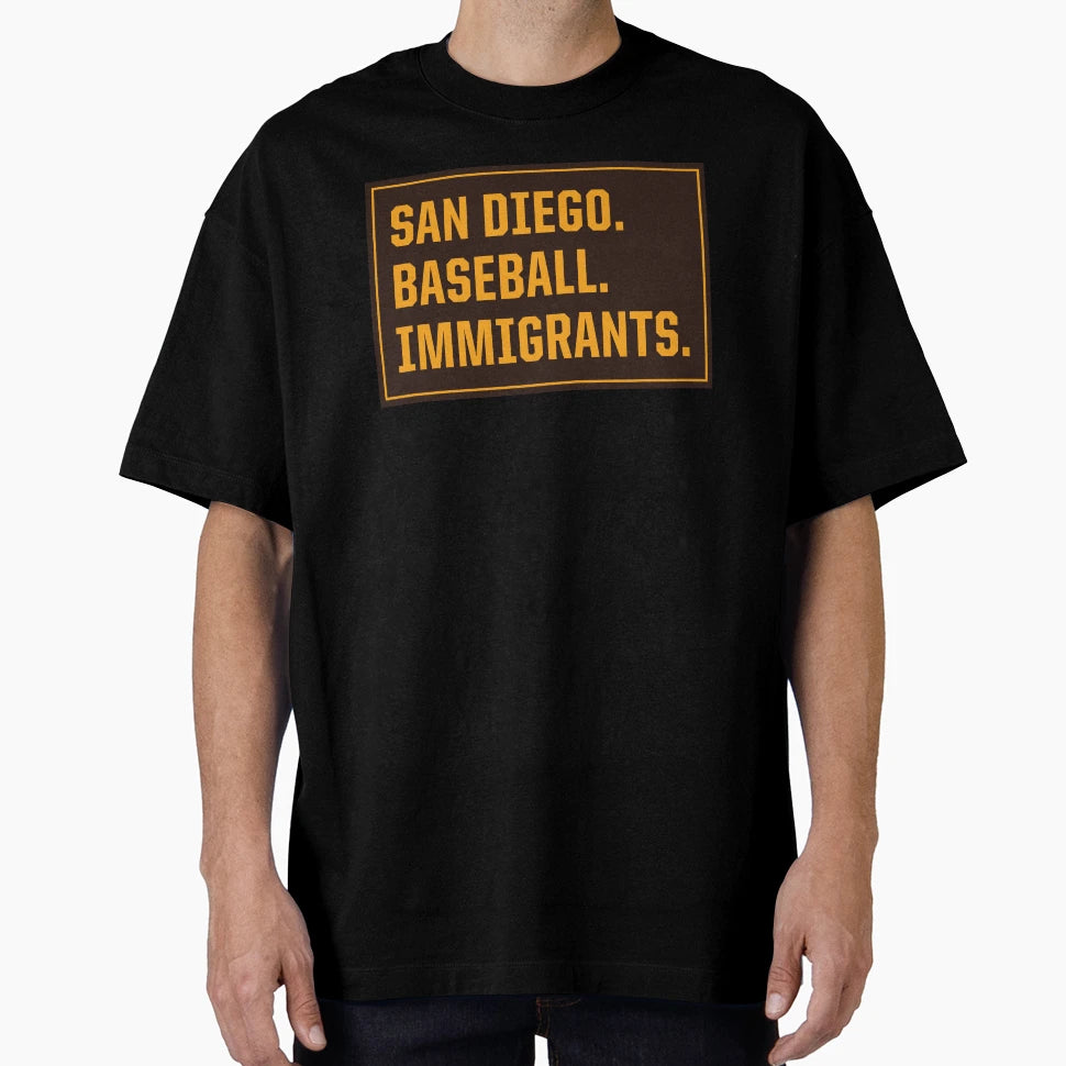 San Diego Baseball Immigrants T-Shirt - Custom Art Print Men Women - T-Shirt, Sweatshirt, Hoodie