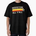 Houston Vs All Yall Stripe Texas Baseball T-Shirt - Graphic Print Unisex - T-Shirt, Sweatshirt, Hoodie