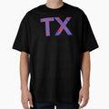 Red And Blue Tx T-Shirt - Aesthetic Graphic for Adults - T-Shirt, Sweatshirt, Hoodie