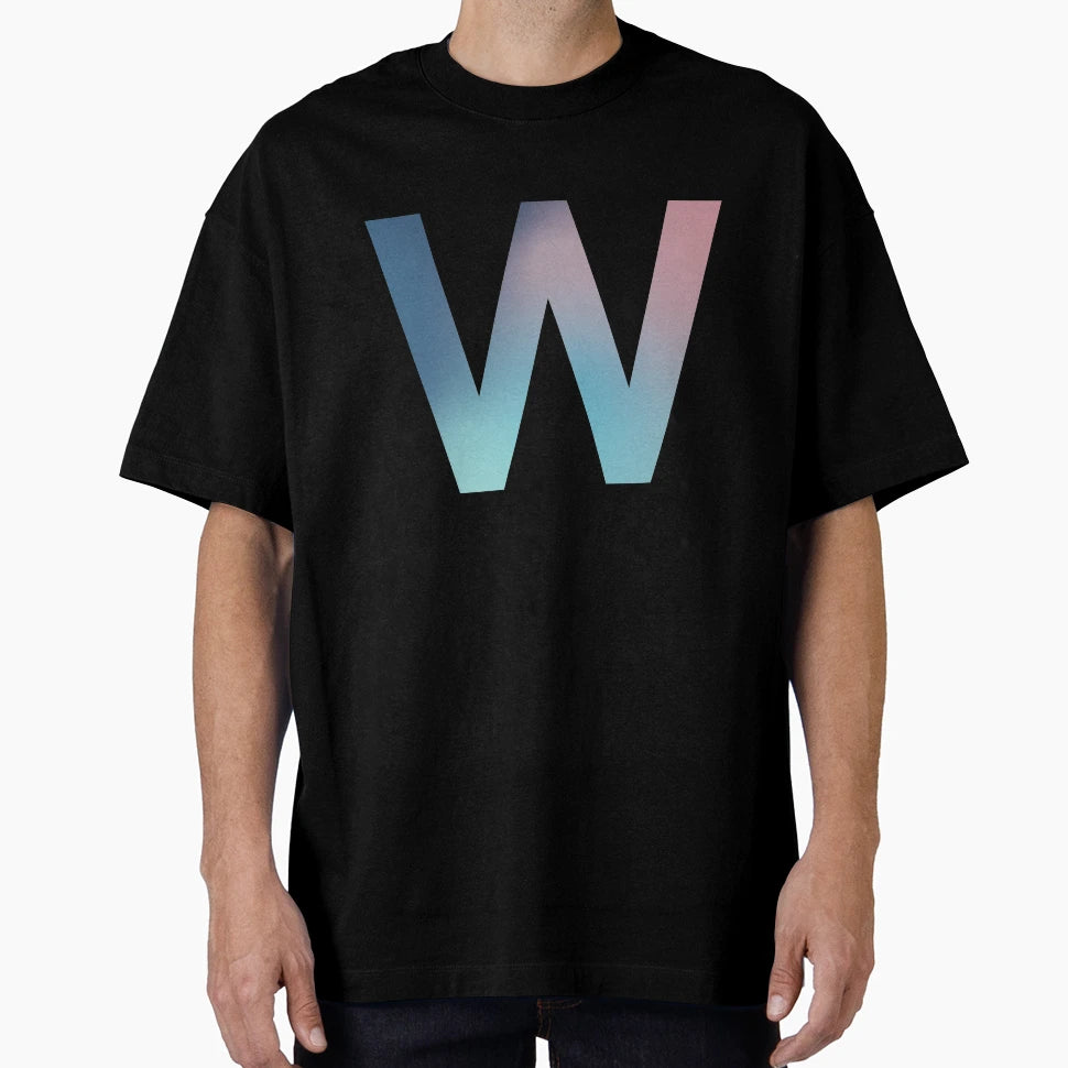 Gradient Letter W Initial Alphabet T-Shirt - Unique Graphic Unisex - T-Shirt, Sweatshirt, Hoodie