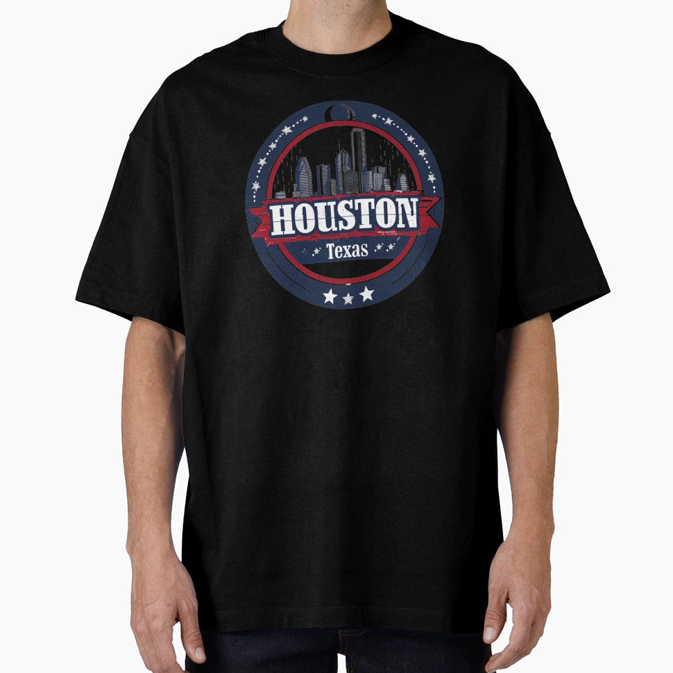 Houston Texas T-Shirt - Custom Art Print for Adults - T-Shirt, Sweatshirt, Hoodie