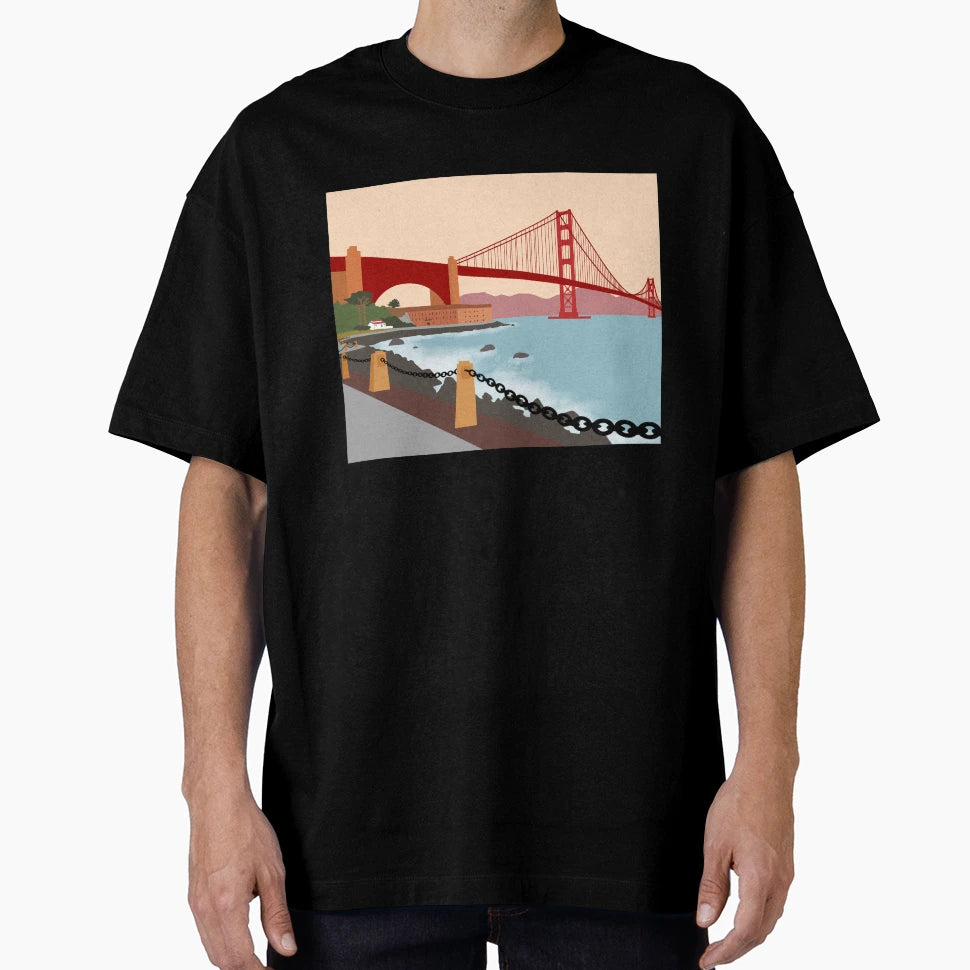 San Francisco City T-Shirt - Fun Novelty Design for Adults - T-Shirt, Sweatshirt, Hoodie