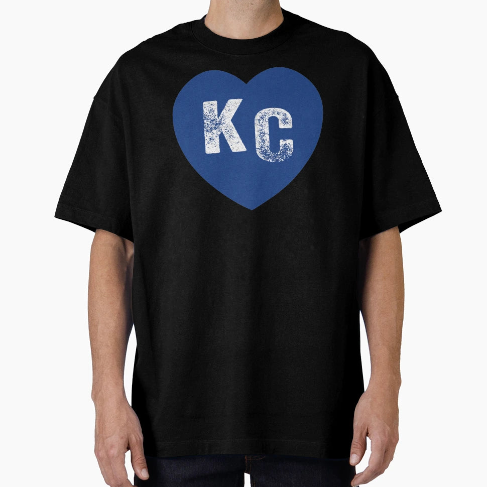 Royal Blue Kc Blue Heart Kansas City T-Shirt - Unique Graphic Men Women - T-Shirt, Sweatshirt, Hoodie