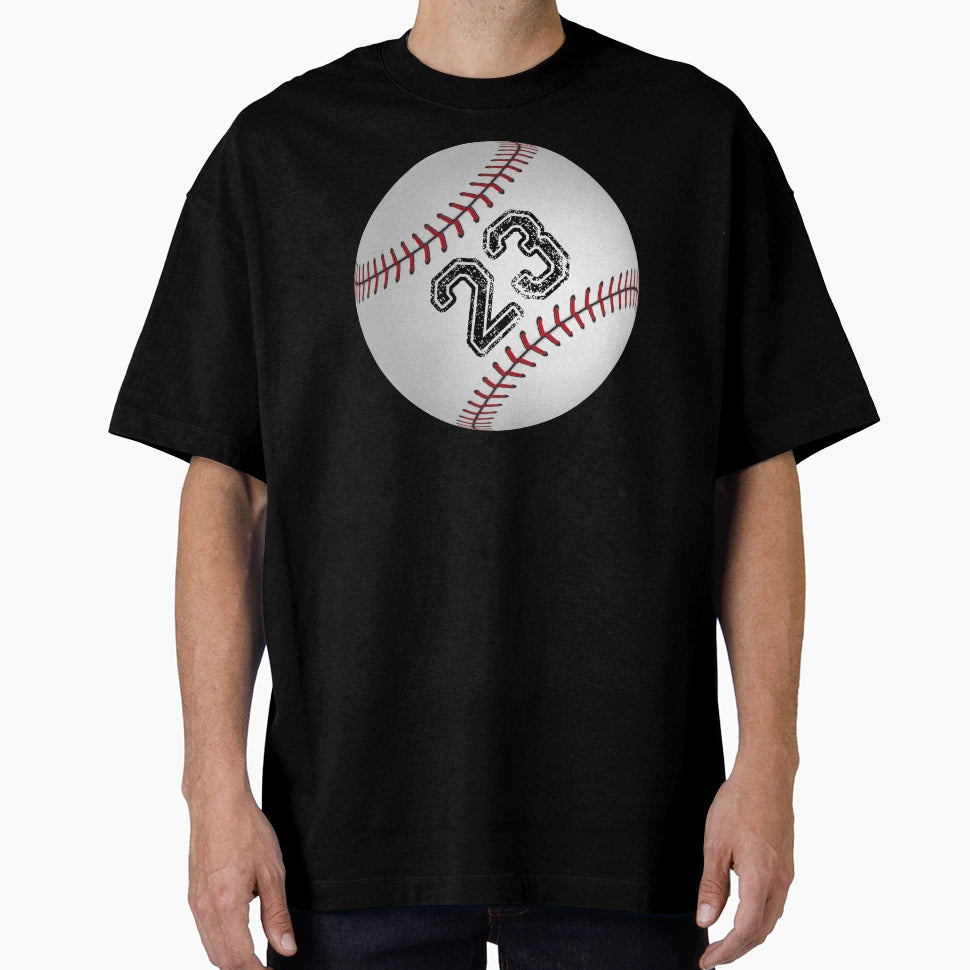Baseball Ball Number 23 Twenty Three T-Shirt - Minimalist Print Men Women - T-Shirt, Sweatshirt, Hoodie