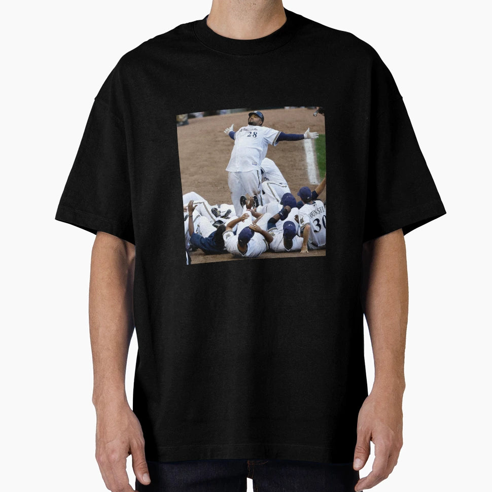 Prince Fielder Celebration T-Shirt - Aesthetic Graphic for Adults - T-Shirt, Sweatshirt, Hoodie
