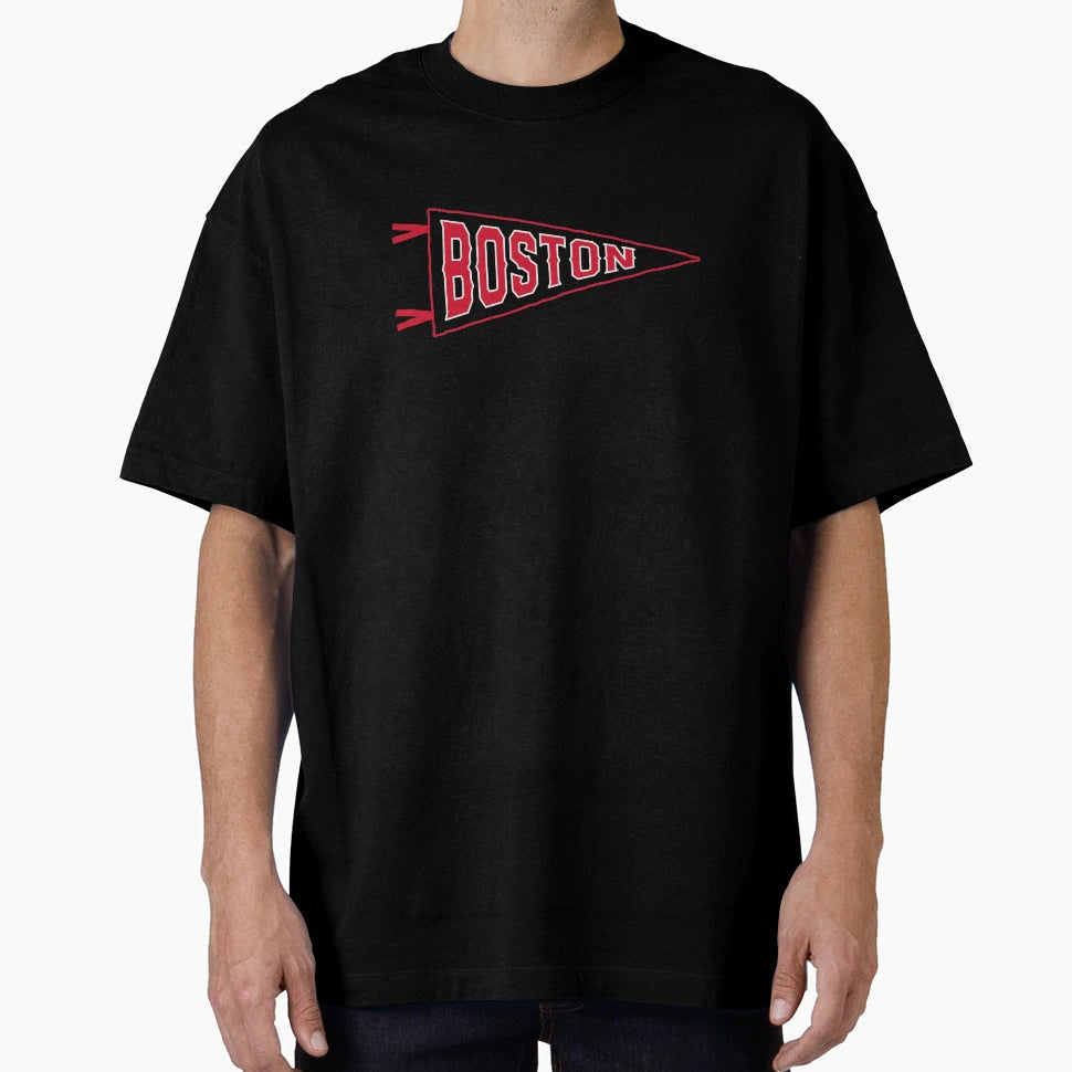 Boston Baseball Pennant T-Shirt - Casual Everyday Wear Men Women - T-Shirt, Sweatshirt, Hoodie