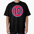 Chipper Jones 10 Jersey Number T-Shirt - Casual Everyday Wear for Adults - T-Shirt, Sweatshirt, Hoodie