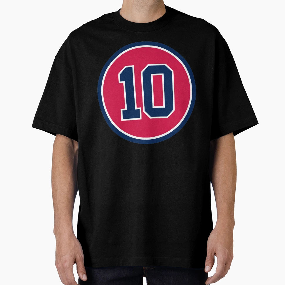 Chipper Jones 10 Jersey Number T-Shirt - Casual Everyday Wear for Adults - T-Shirt, Sweatshirt, Hoodie