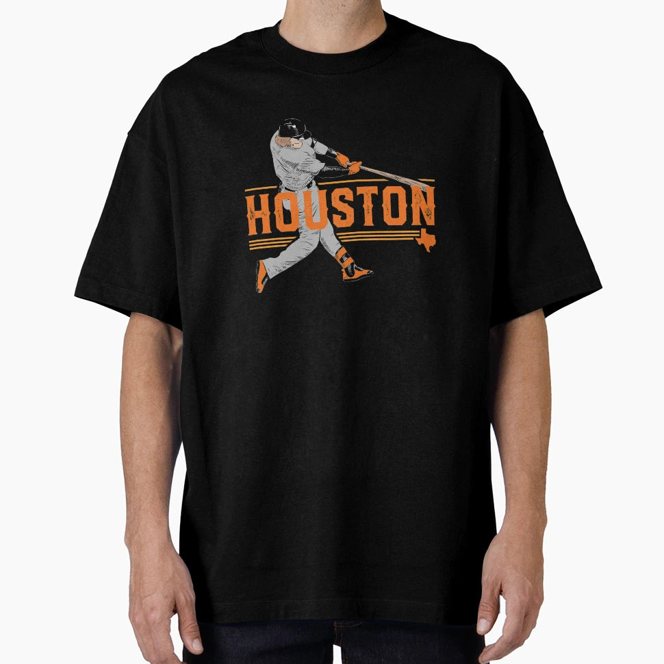 Houston Baseball Slugger Home Run T-Shirt - Trendy Graphic for Adults - T-Shirt, Sweatshirt, Hoodie
