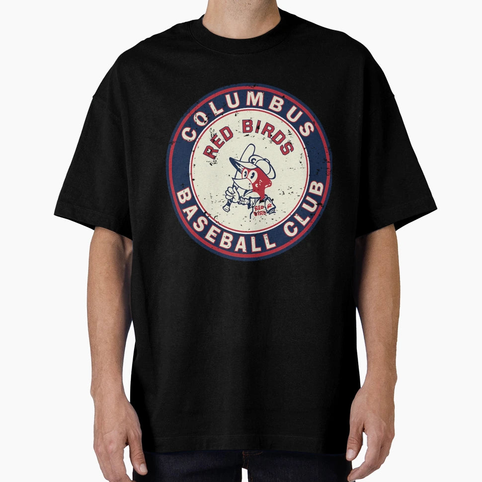 Columbus Red Birds Defunct Baseball T-Shirt - Minimalist Print Men Women - T-Shirt, Sweatshirt, Hoodie