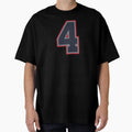 4 Navy Grey Red Sports Number Four T-Shirt - Fun Novelty Design Unisex - T-Shirt, Sweatshirt, Hoodie