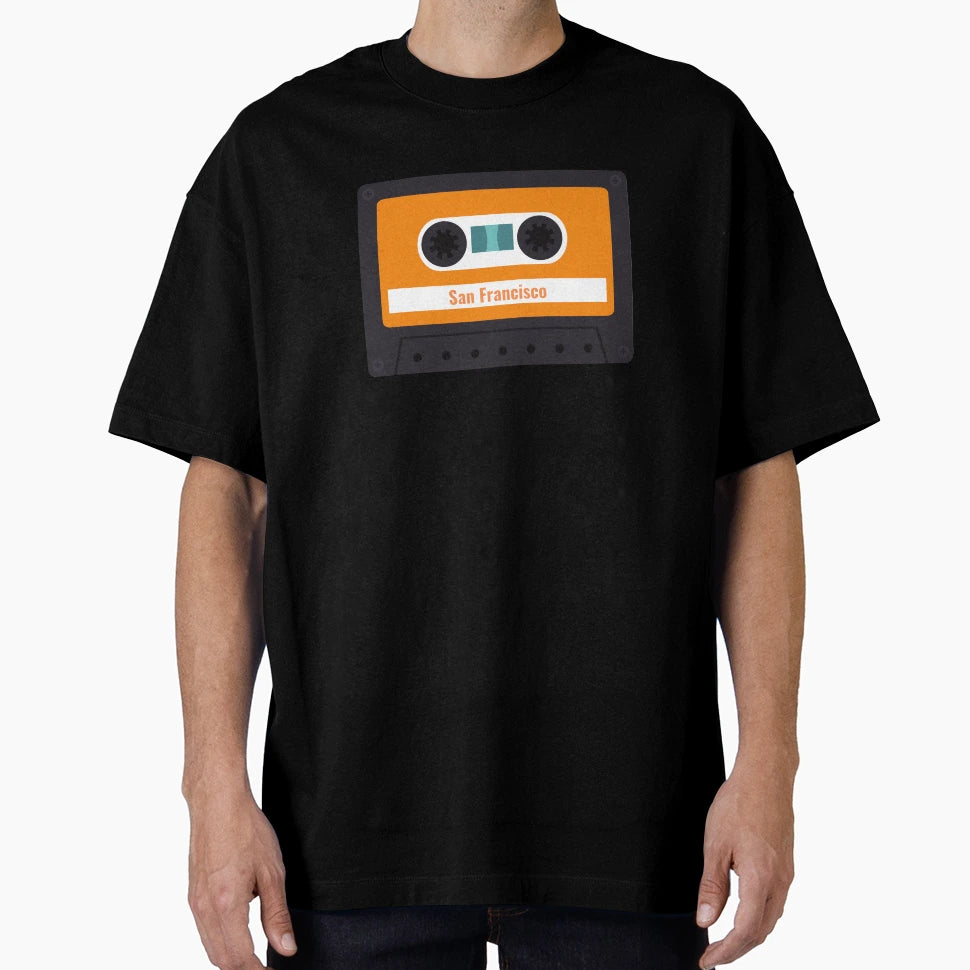 San Francisco Cassete T-Shirt - Graphic Print for Adults - T-Shirt, Sweatshirt, Hoodie