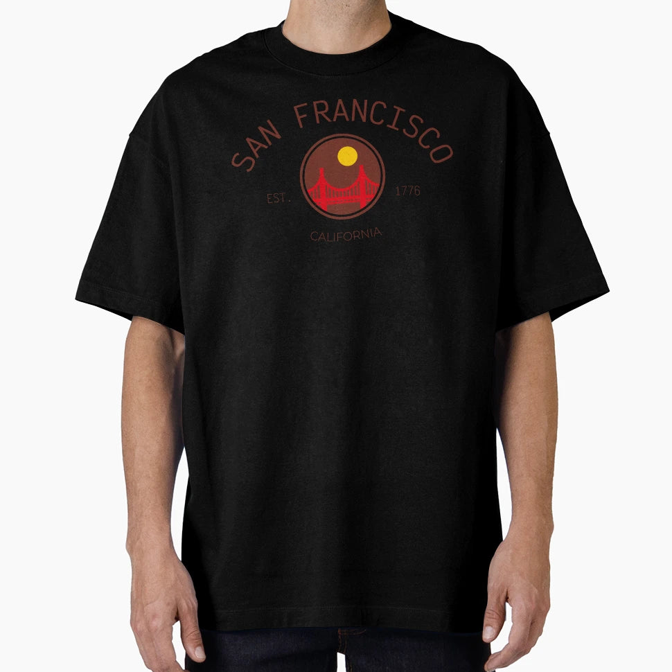San Francisco City Golden Gate T-Shirt - Custom Art Print for Adults - T-Shirt, Sweatshirt, Hoodie