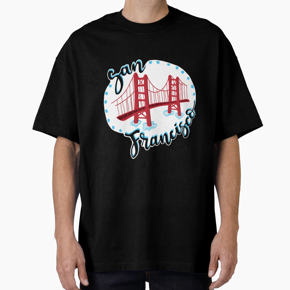 San Francisco Golden Gate Bridge T-Shirt - Unique Graphic Men Women - T-Shirt, Sweatshirt, Hoodie