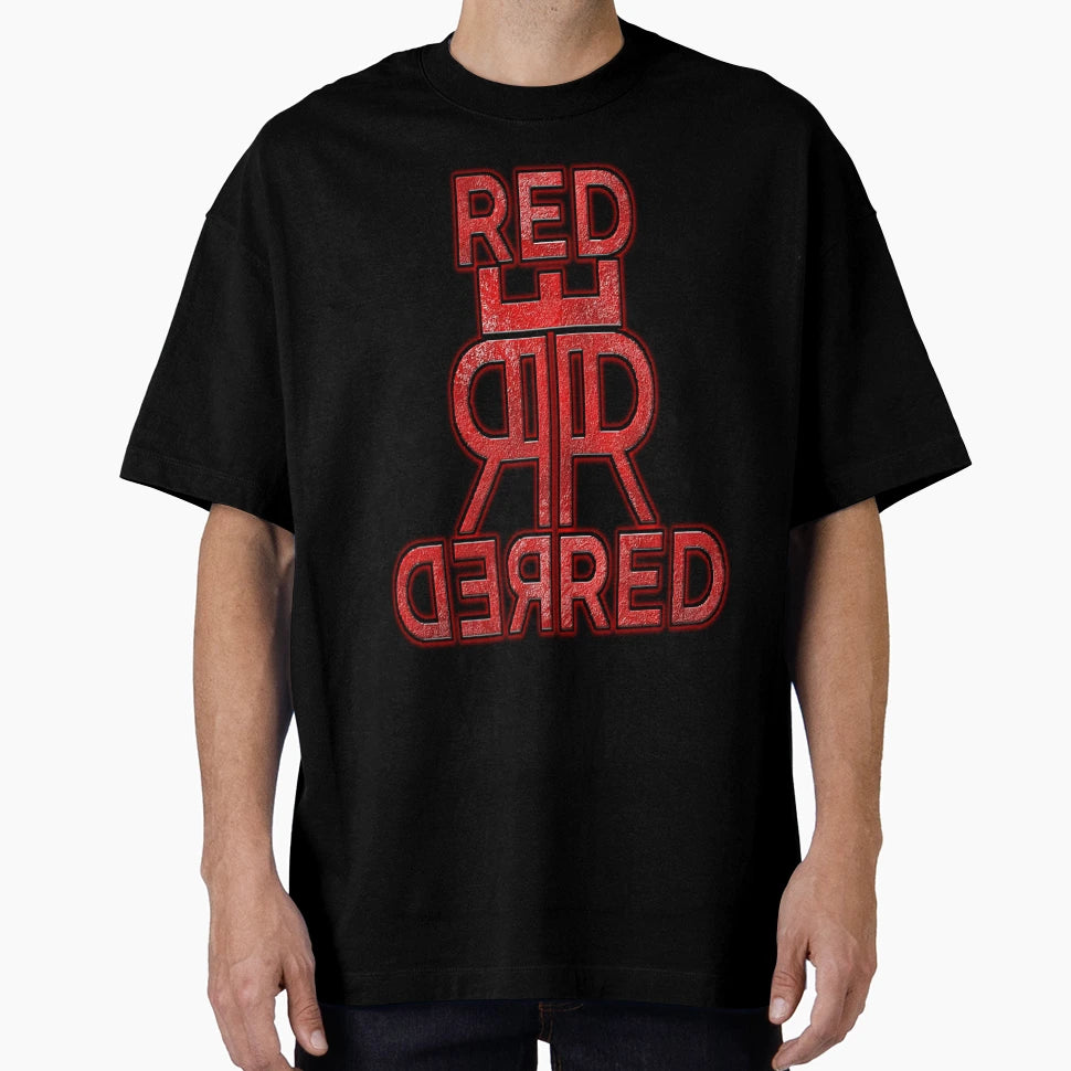 Emboss Red Red Logo T-Shirt - Casual Everyday Wear for Adults - T-Shirt, Sweatshirt, Hoodie