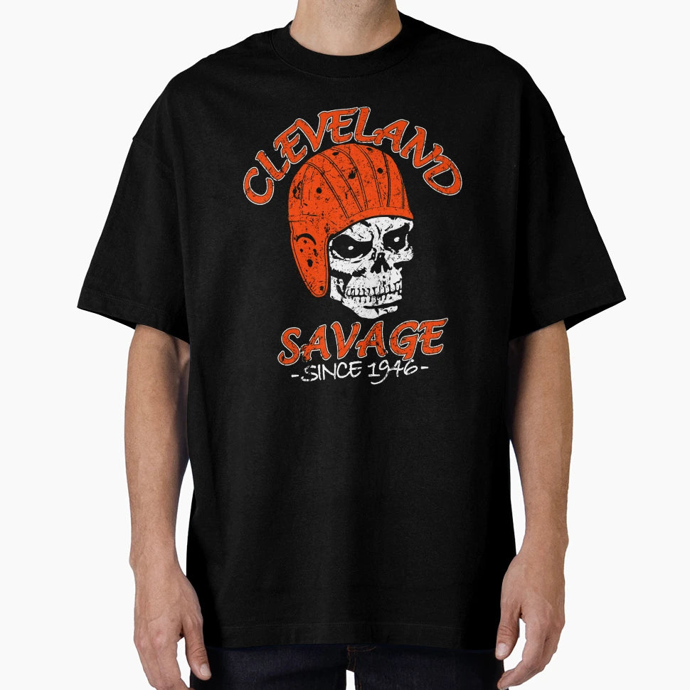 Cleveland Football Fan Savage 1946 T-Shirt - Minimalist Print Men Women - T-Shirt, Sweatshirt, Hoodie