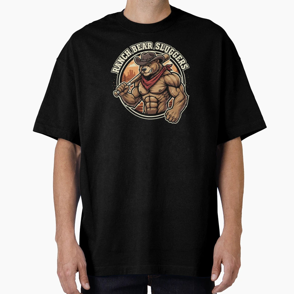 Ranch Bear Sluggers T-Shirt - Trendy Graphic Men Women - T-Shirt, Sweatshirt, Hoodie