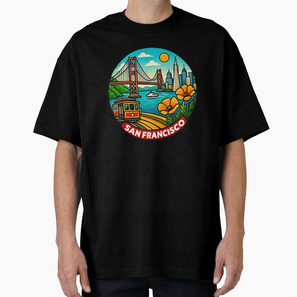 San Francisco California Golden Gate T-Shirt - Novelty Apparel Men Women - T-Shirt, Sweatshirt, Hoodie