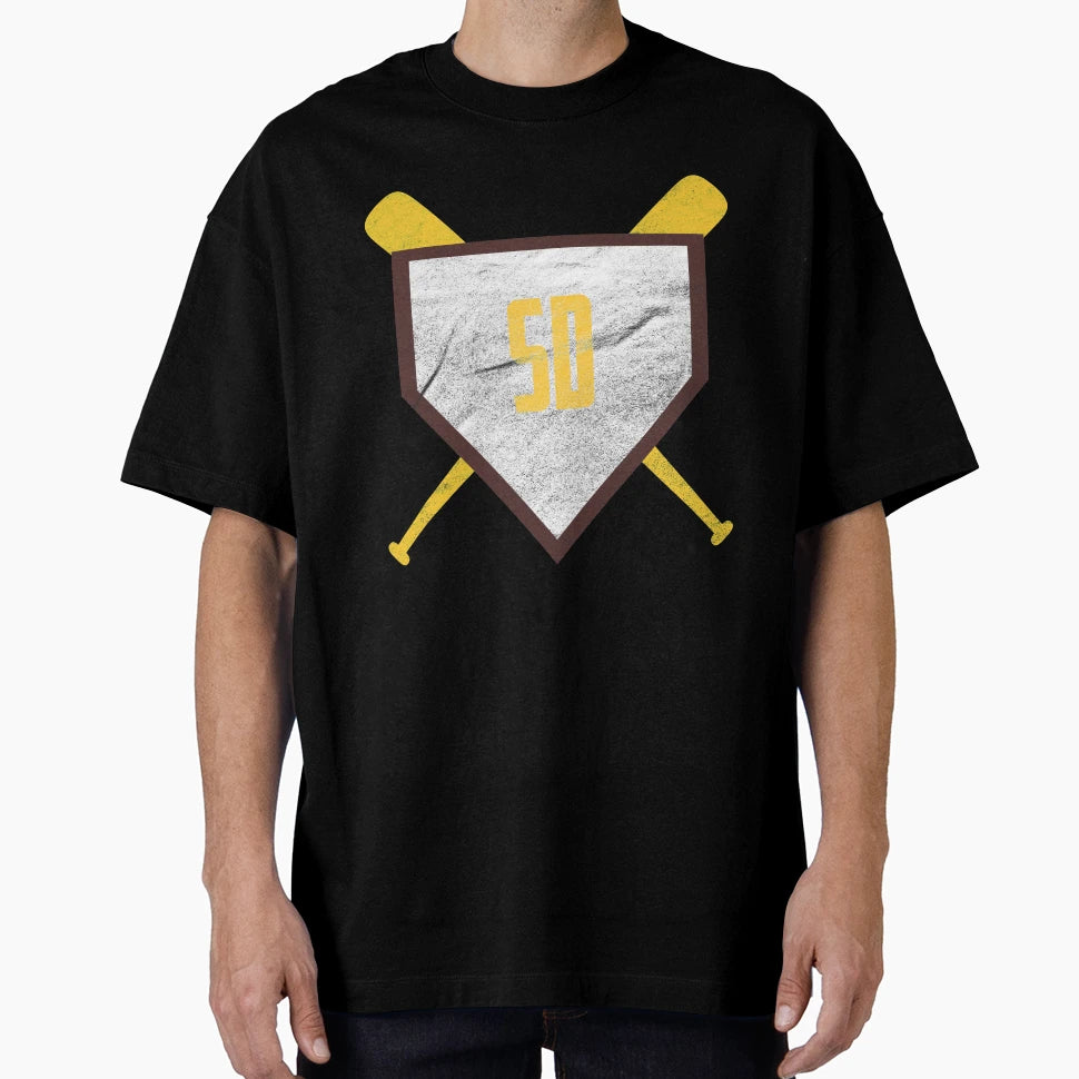 San Diego Abbreviation Baseball T-Shirt - Fun Novelty Design for Adults - T-Shirt, Sweatshirt, Hoodie