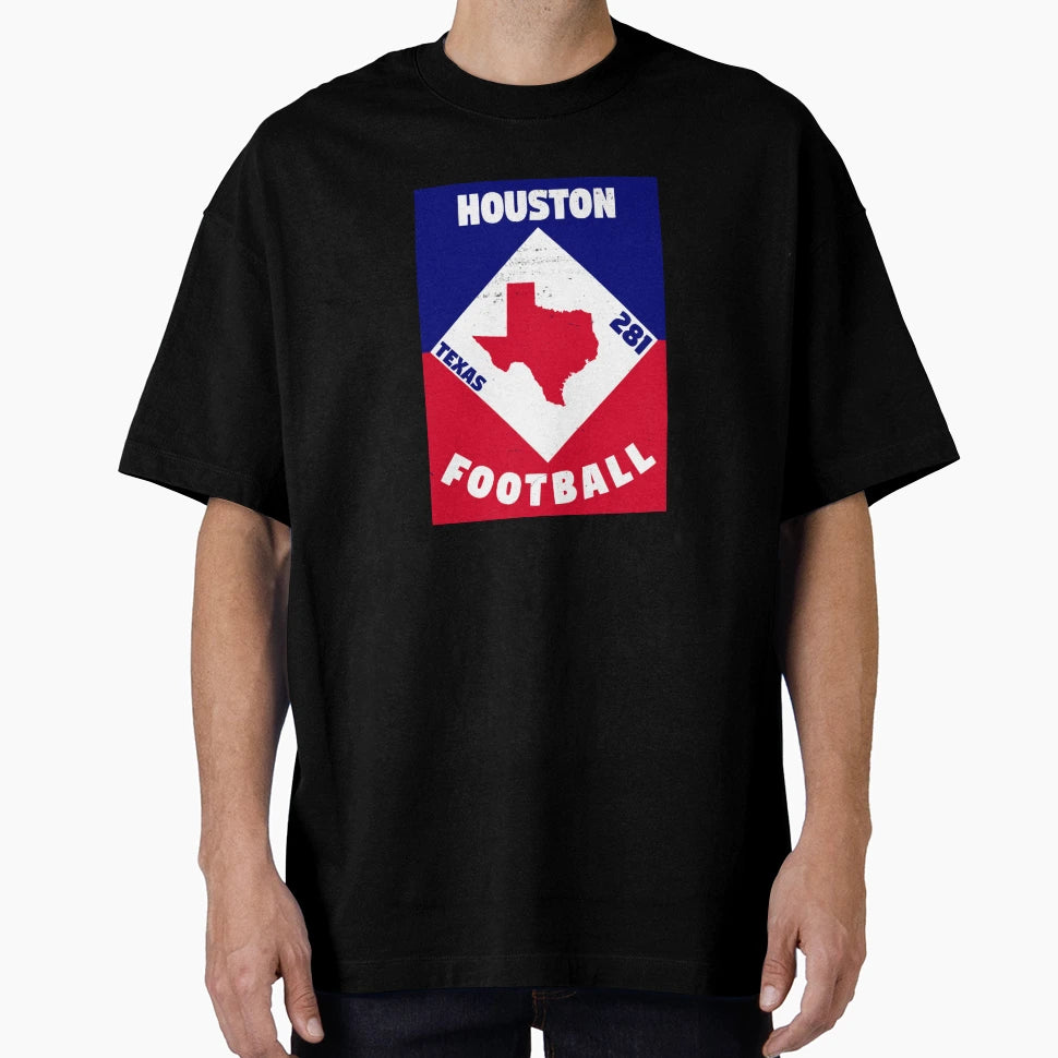 Houston Football T-Shirt - Graphic Print Men Women - T-Shirt, Sweatshirt, Hoodie