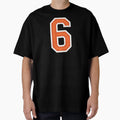 Sports Number 6 Jersey Six Orange T-Shirt - Custom Art Print Men Women - T-Shirt, Sweatshirt, Hoodie