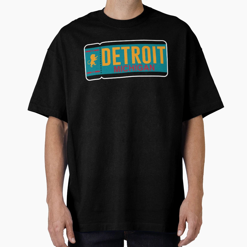 Detroit Ticket Throwback T-Shirt - Novelty Apparel Unisex - T-Shirt, Sweatshirt, Hoodie