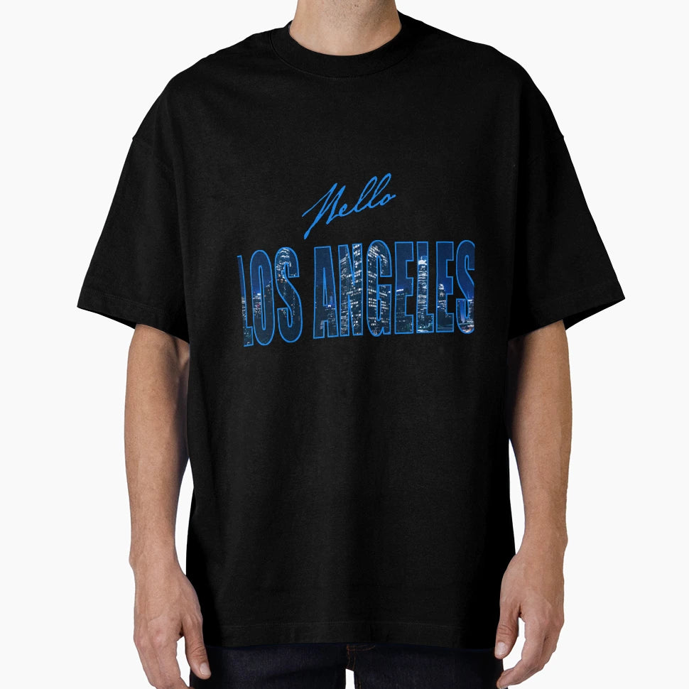 Hello Los Angeles T-Shirt - Minimalist Print Men Women - T-Shirt, Sweatshirt, Hoodie