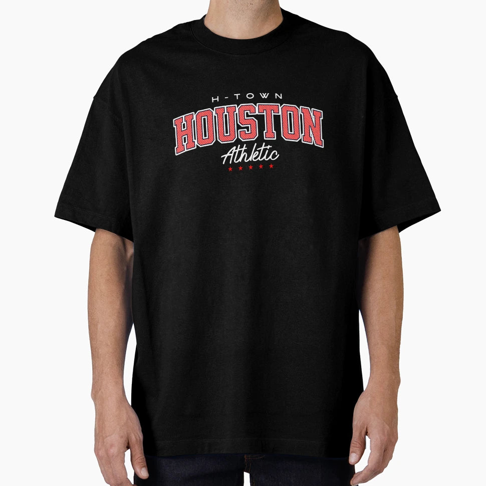 Houston Texas H Town Athletic T-Shirt - Minimalist Print Unisex - T-Shirt, Sweatshirt, Hoodie