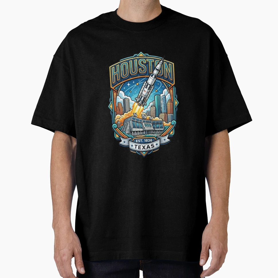 Houston Texas T-Shirt - Trendy Graphic Unisex - T-Shirt, Sweatshirt, Hoodie