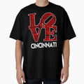 Love Cincinnati City Map Cincinnati T-Shirt - Custom Art Print for Adults - T-Shirt, Sweatshirt, Hoodie
