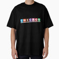 Chicago Trains T-Shirt - Minimalist Print for Adults - T-Shirt, Sweatshirt, Hoodie