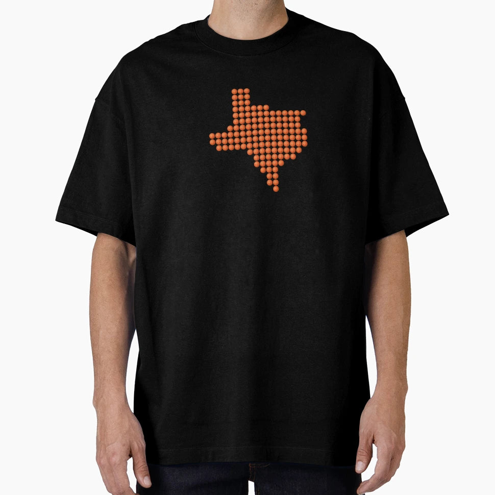 Texas Basketball Fill T-Shirt - Fun Novelty Design for Adults - T-Shirt, Sweatshirt, Hoodie