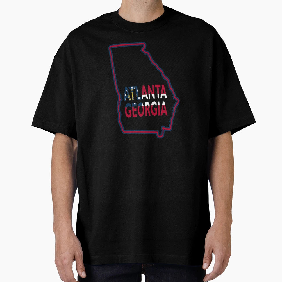 Team Georgia Map Atlanta Ga T-Shirt - Casual Everyday Wear for Adults - T-Shirt, Sweatshirt, Hoodie
