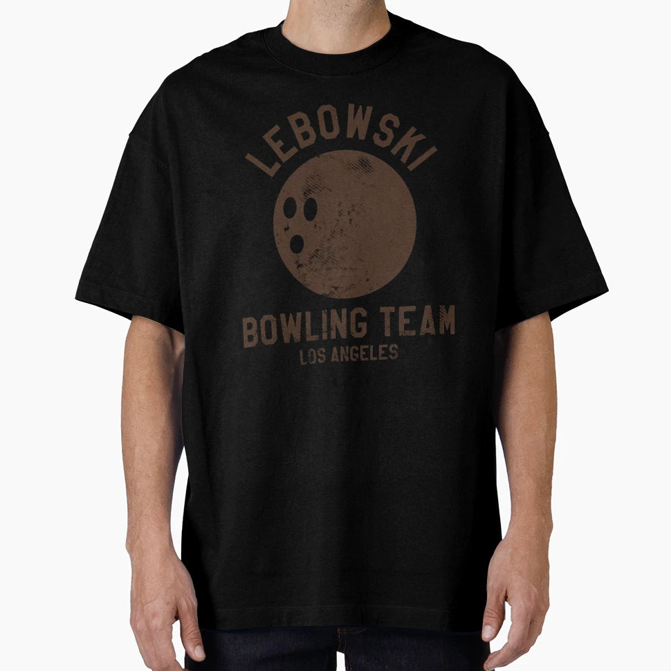 Lebowski Bowling Team Los Angeles T-Shirt - Minimalist Print for Adults - T-Shirt, Sweatshirt, Hoodie