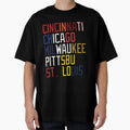 Nl Central Teams Locations And Colors T-Shirt - Unique Graphic Unisex - T-Shirt, Sweatshirt, Hoodie